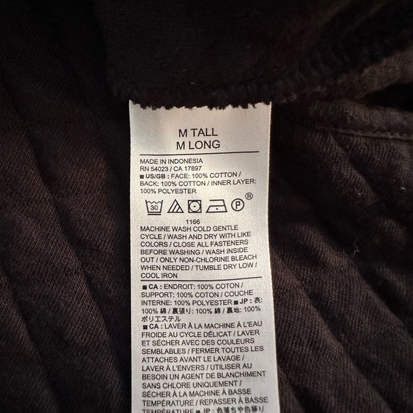 Banana Republic Quilted Knit Half-Zip Pullover - Medium Tall - Picture 6 of 6